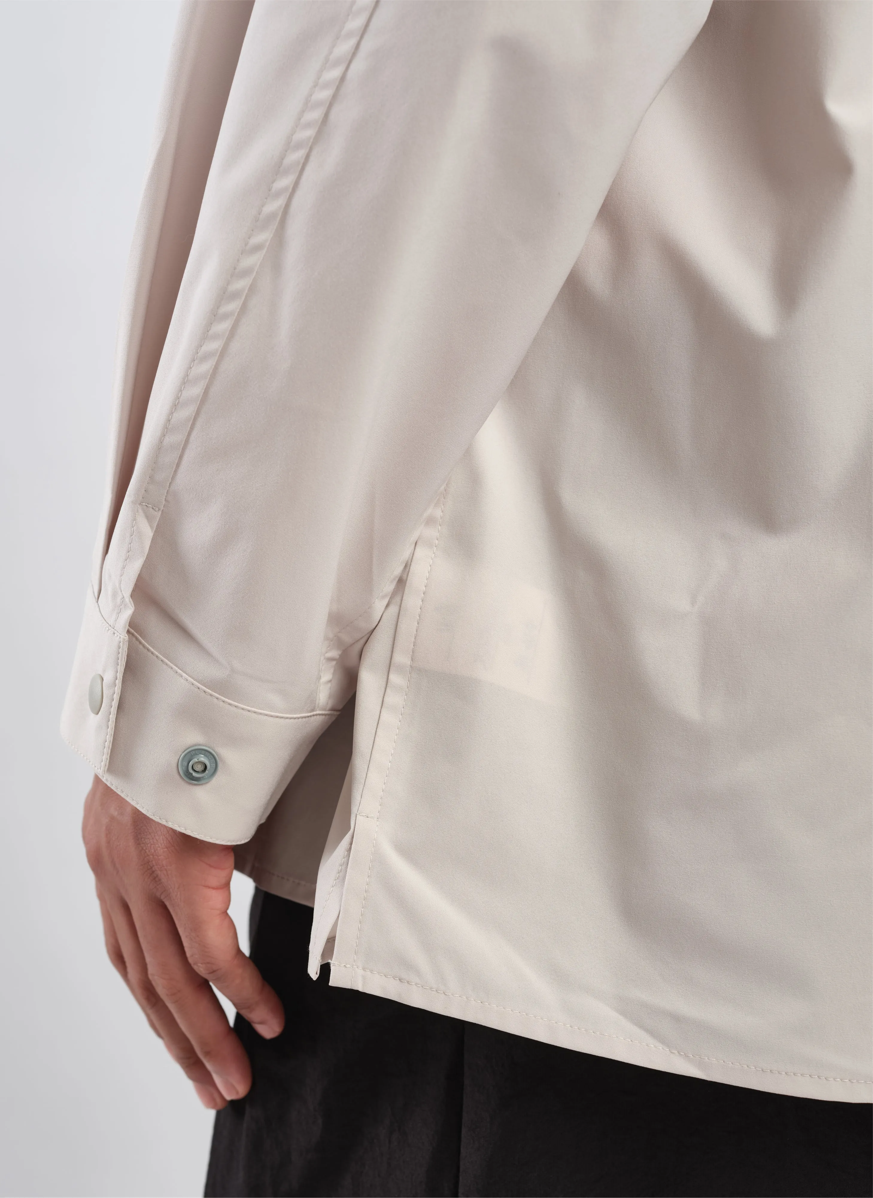 Minotech Snap Button Pocket Open Collar Shirt