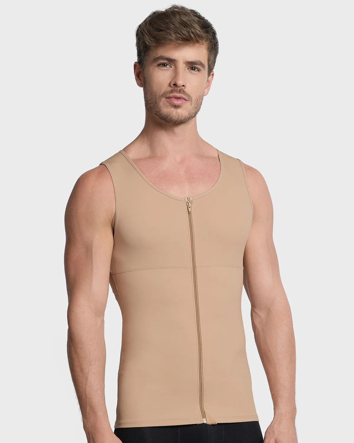 Moderate Shaper Vest with Double-Layered Support in Abs and Back