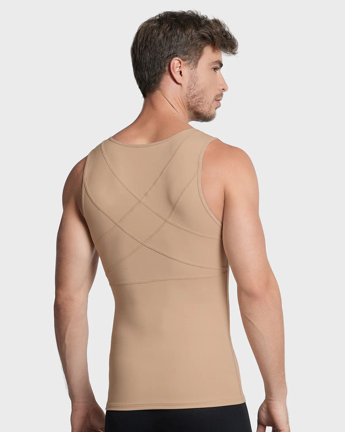 Moderate Shaper Vest with Double-Layered Support in Abs and Back