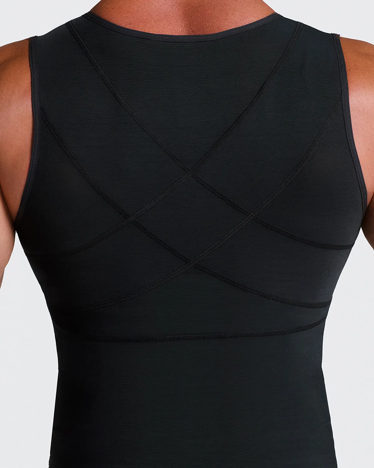 Moderate Shaper Vest with Double-Layered Support in Abs and Back