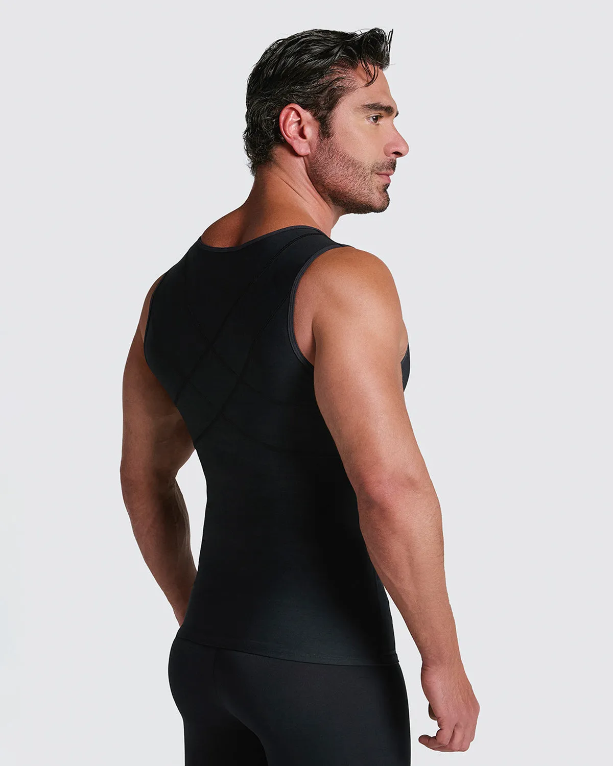 Moderate Shaper Vest with Double-Layered Support in Abs and Back