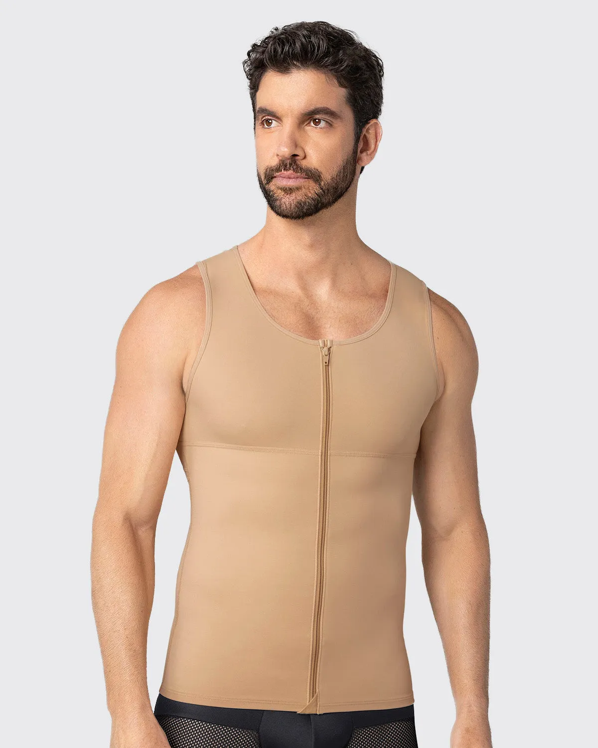 Moderate Shaper Vest with Double-Layered Support in Abs and Back