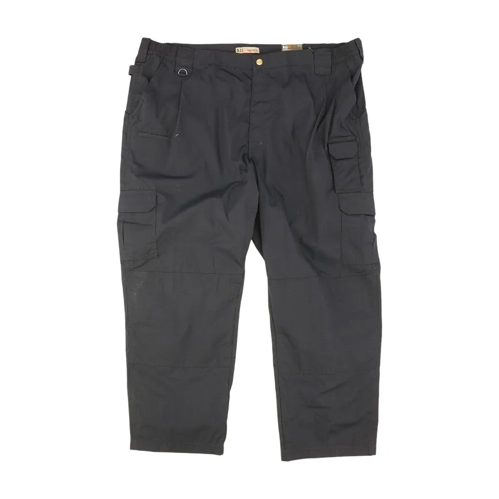 Navy Solid Cargo Pants
