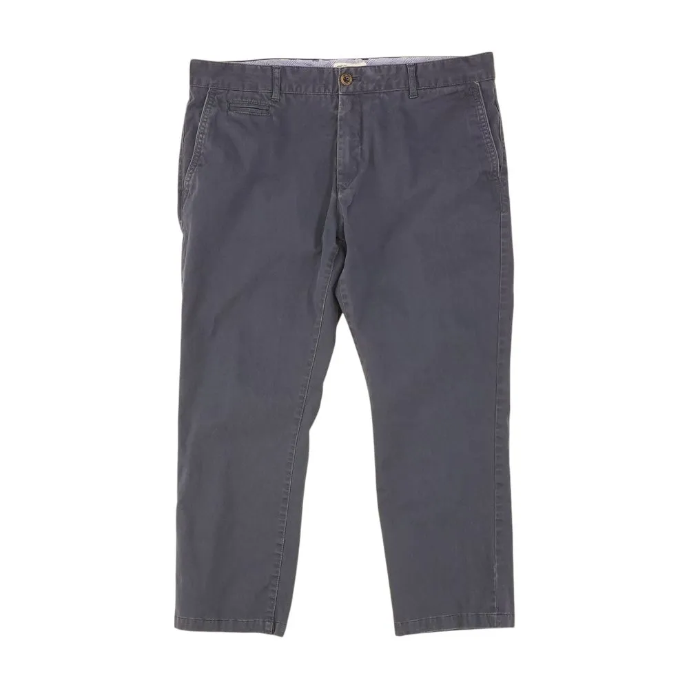 Navy Solid Chino Pants