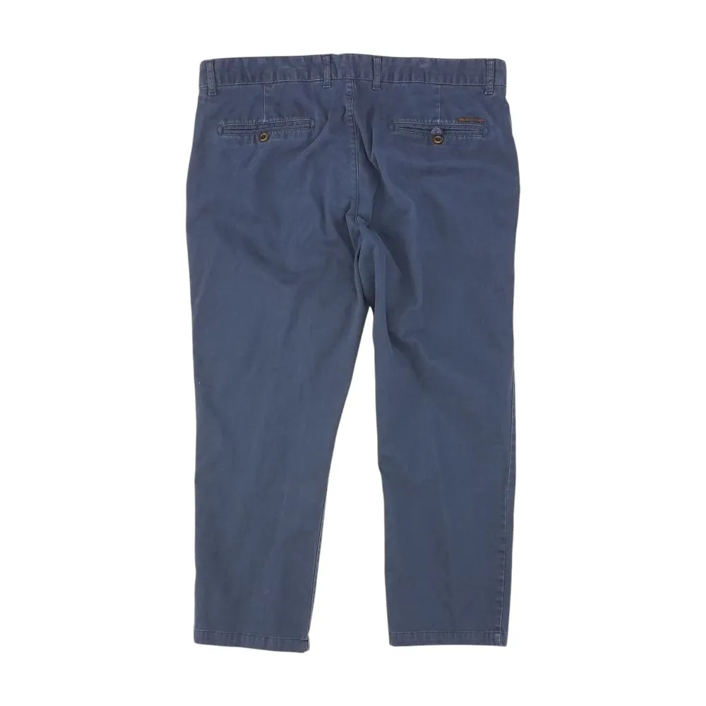 Navy Solid Chino Pants