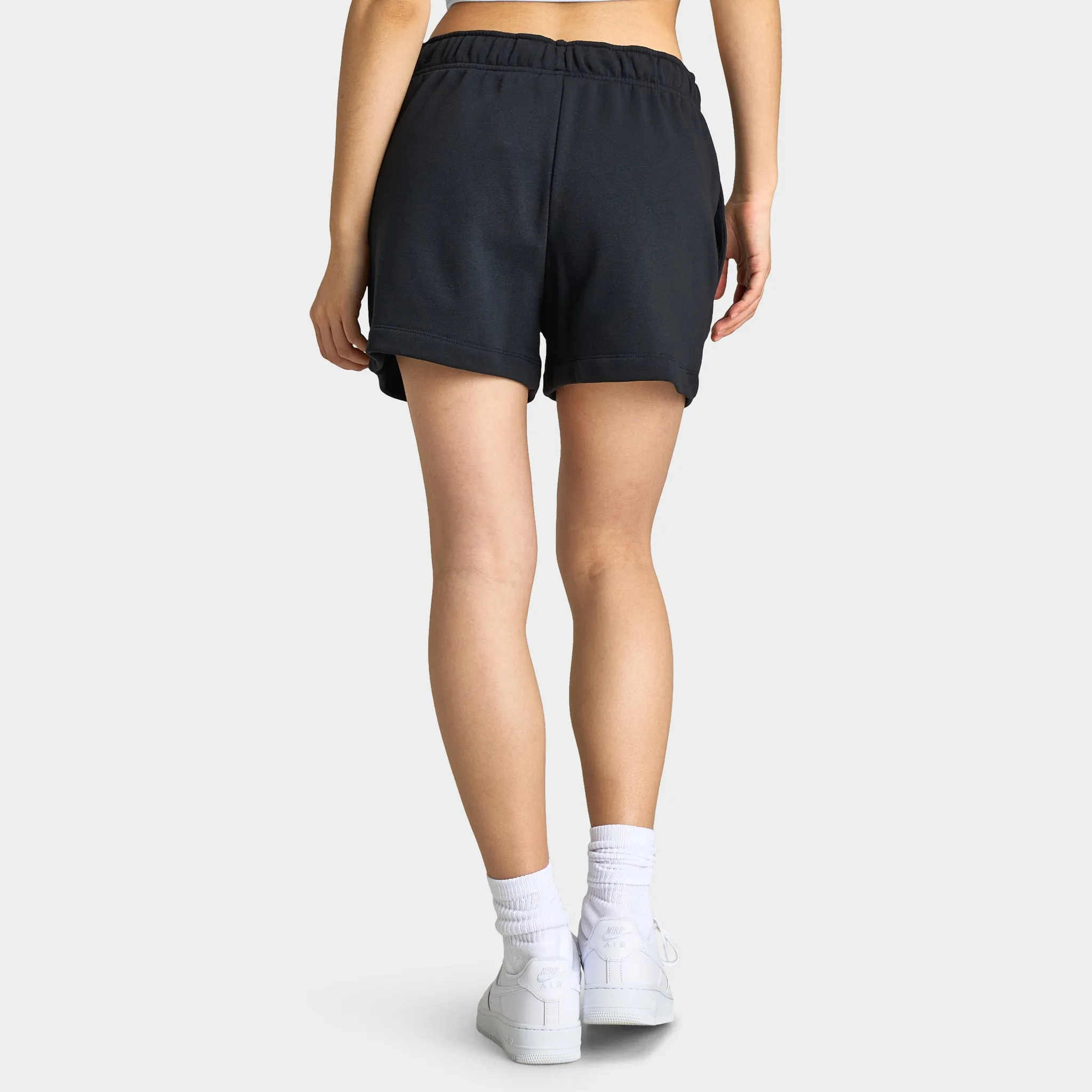 Nike Sportswear Women's Club Fleece Mid-Rise 4" Graphic Shorts / Black