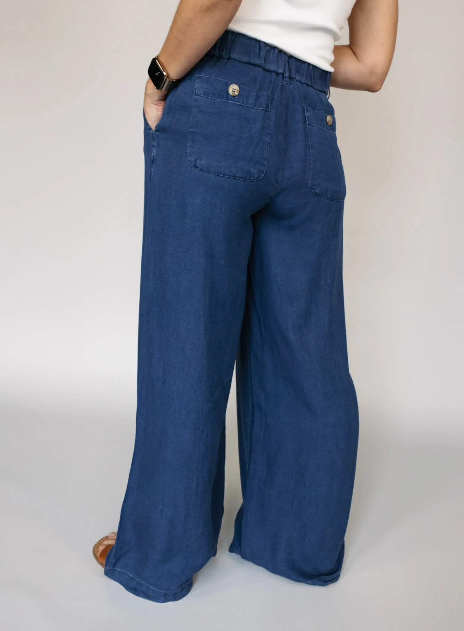 Ozzy Dark Chambray Pants - Final Sale