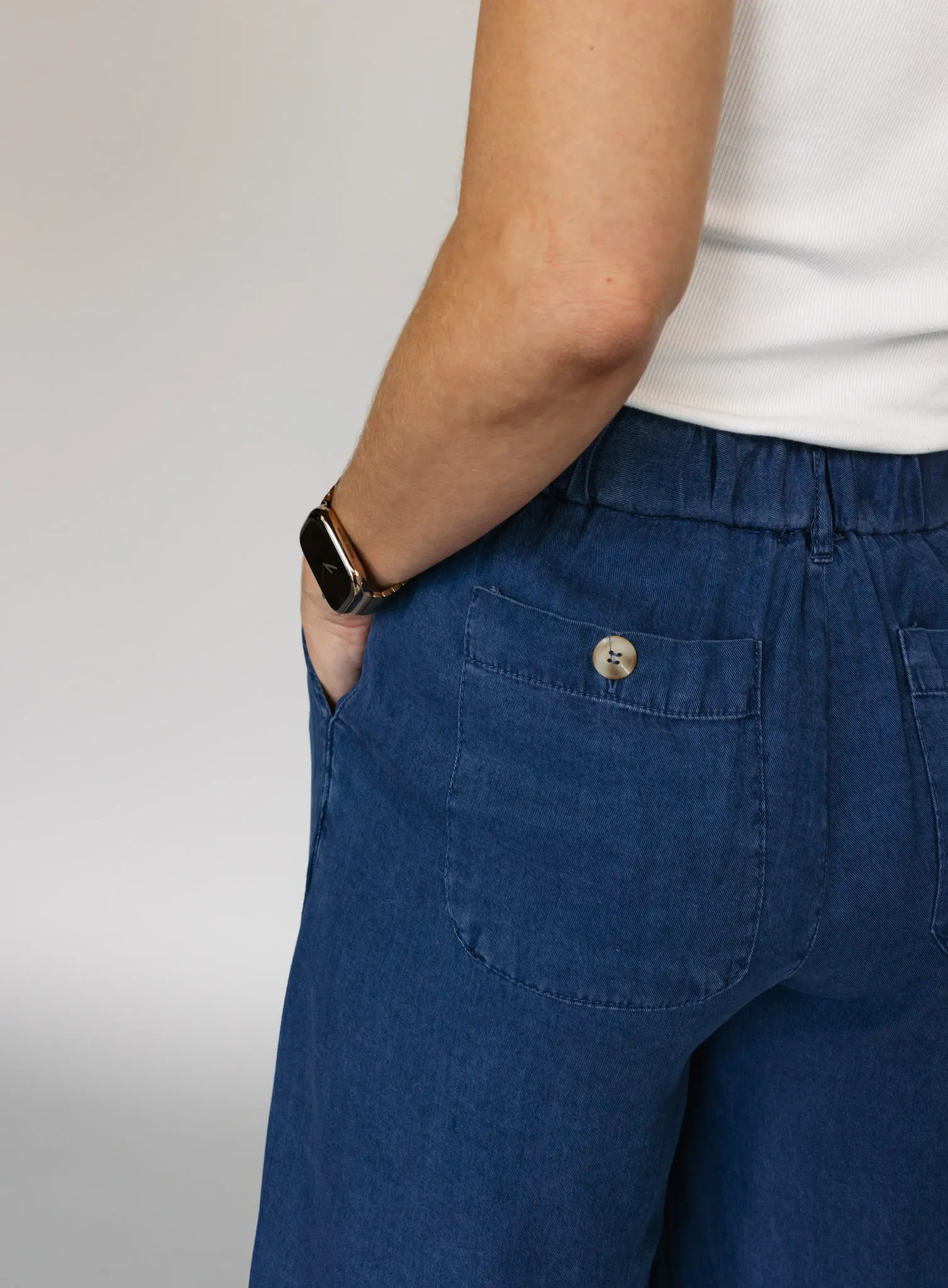 Ozzy Dark Chambray Pants - Final Sale