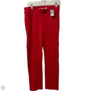 Pants Leggings By Betabrand In Red, Size: 8