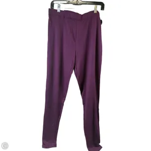 Pants Leggings By Serra In Maroon, Size: L