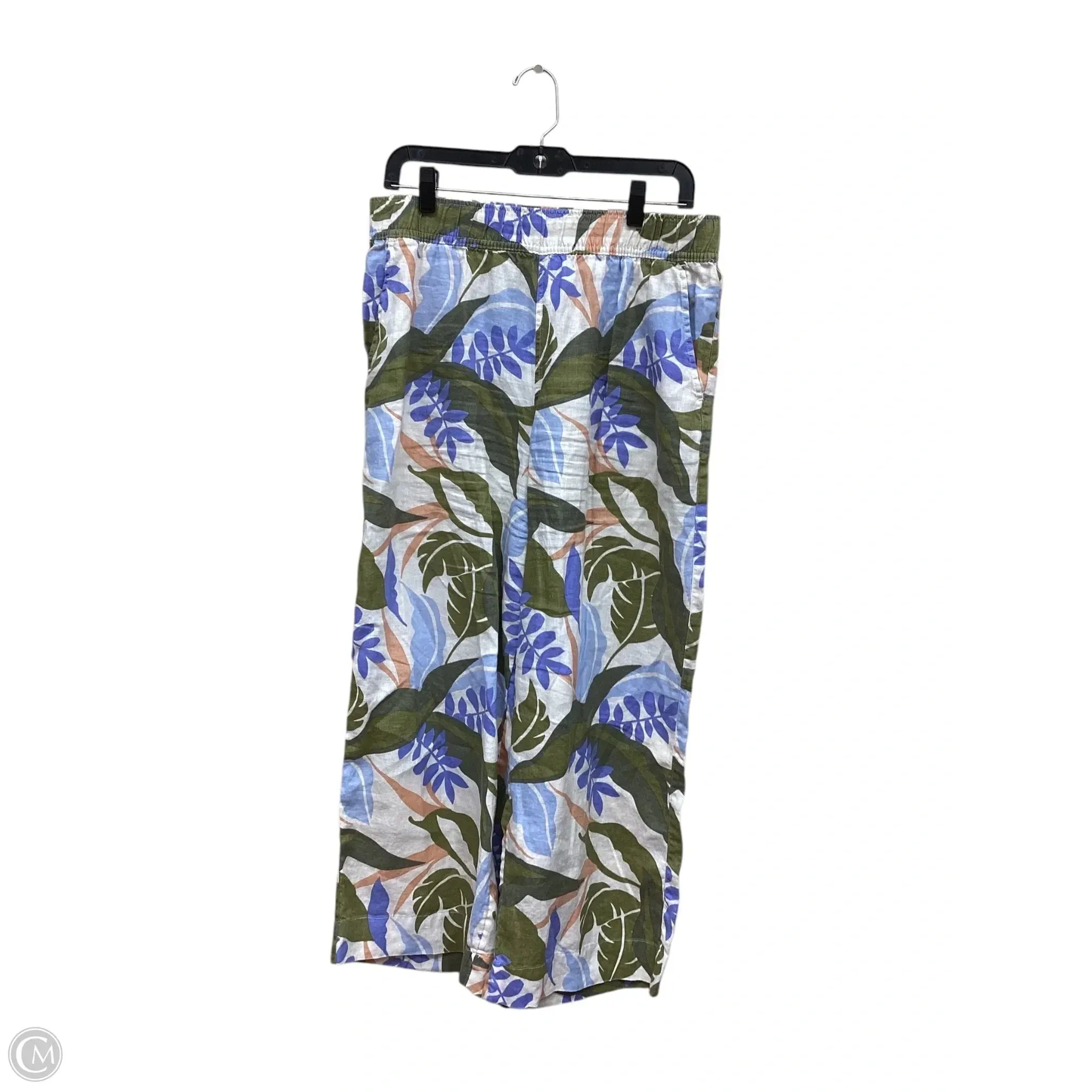Pants Linen By Tahari By Arthur Levine In Multi-colored, Size: L