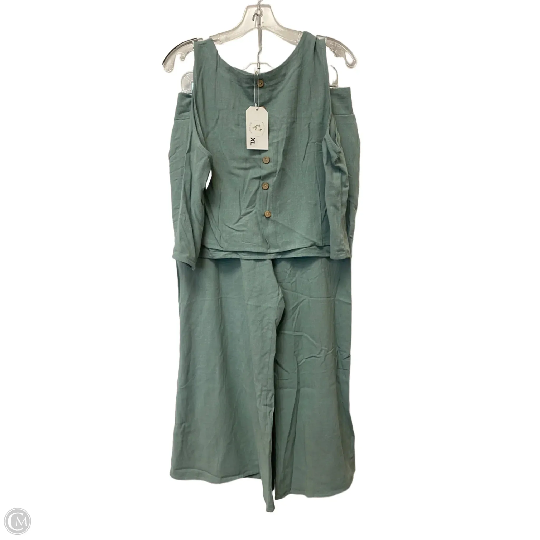 Pants Set 2pc By Clothes Mentor In Blue, Size: Xl