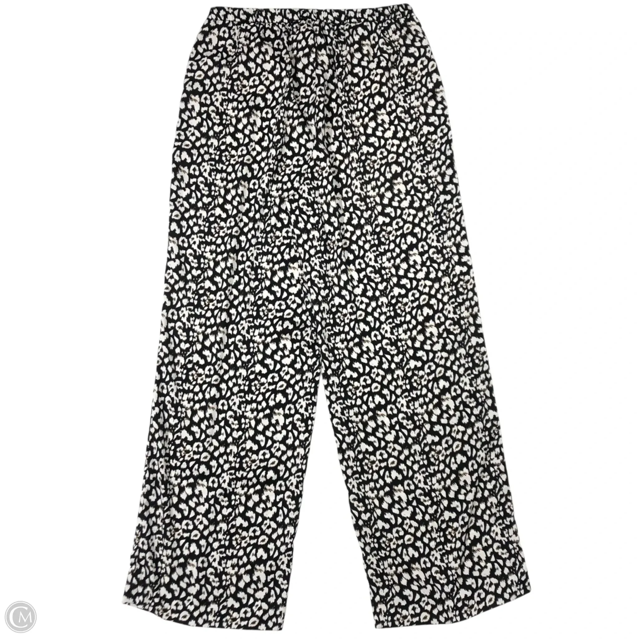 Pants Wide Leg By Banana Republic In Black & White, Size: S