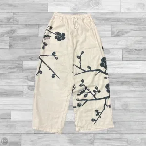 Pants Wide Leg By Clothes Mentor In Black & Cream, Size: L
