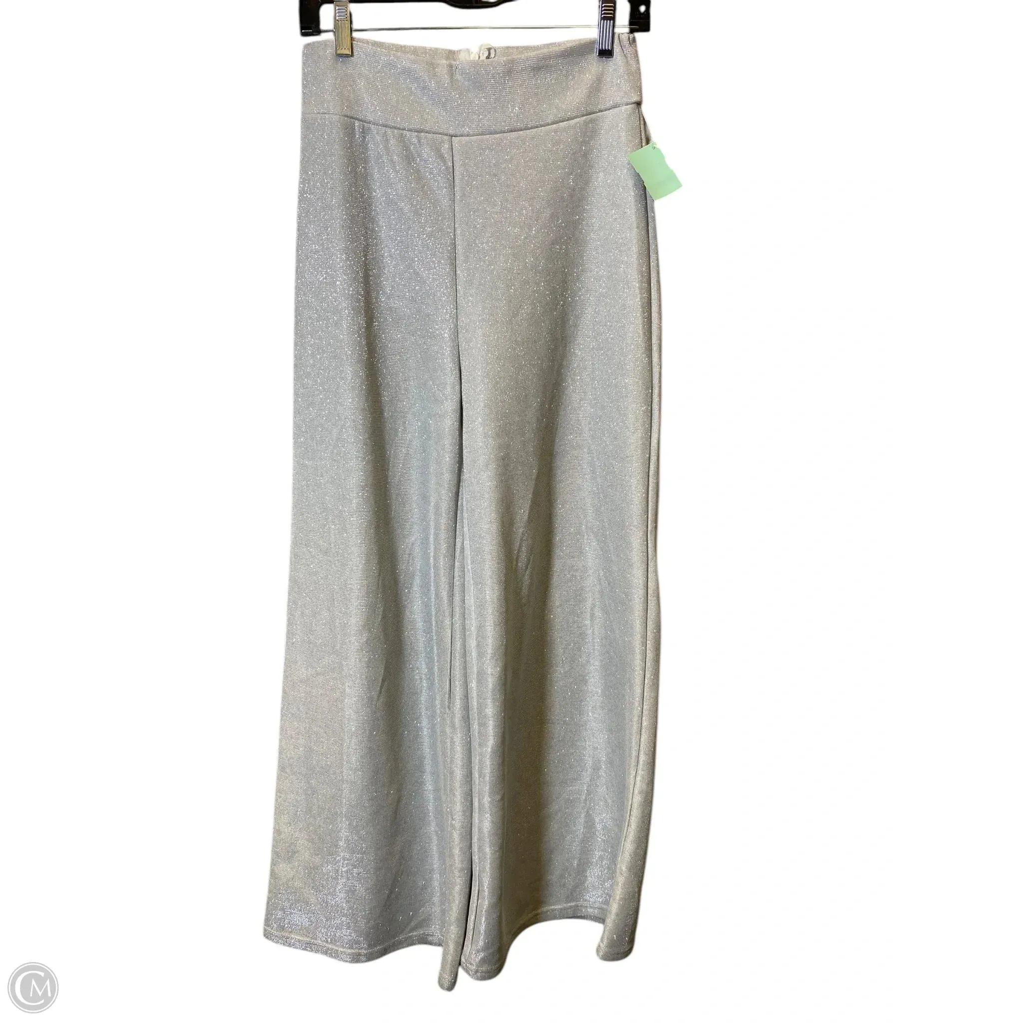 Pants Wide Leg By Cmc In Silver, Size: M