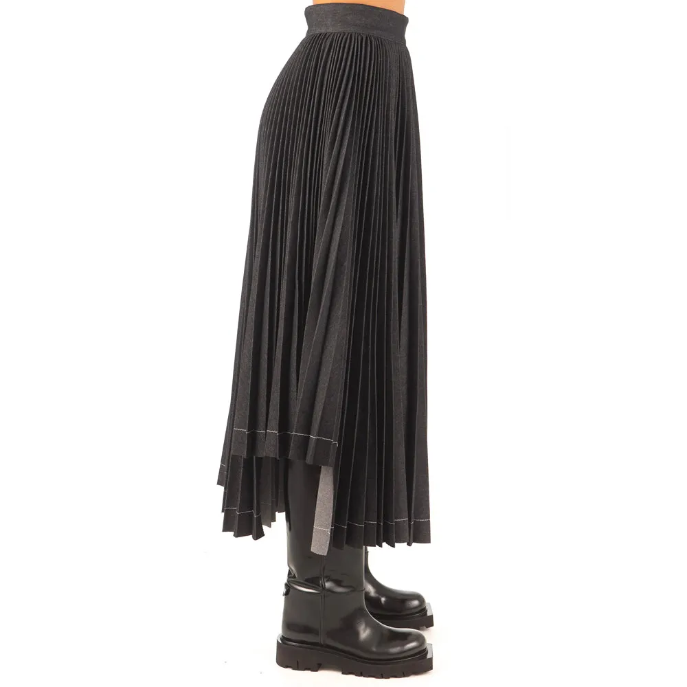 Plisse Skirt Skirt Black