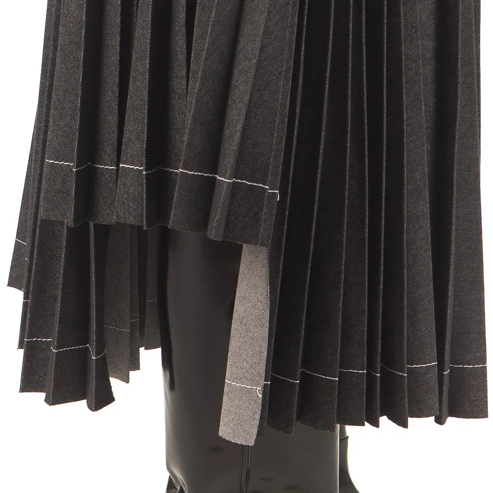 Plisse Skirt Skirt Black