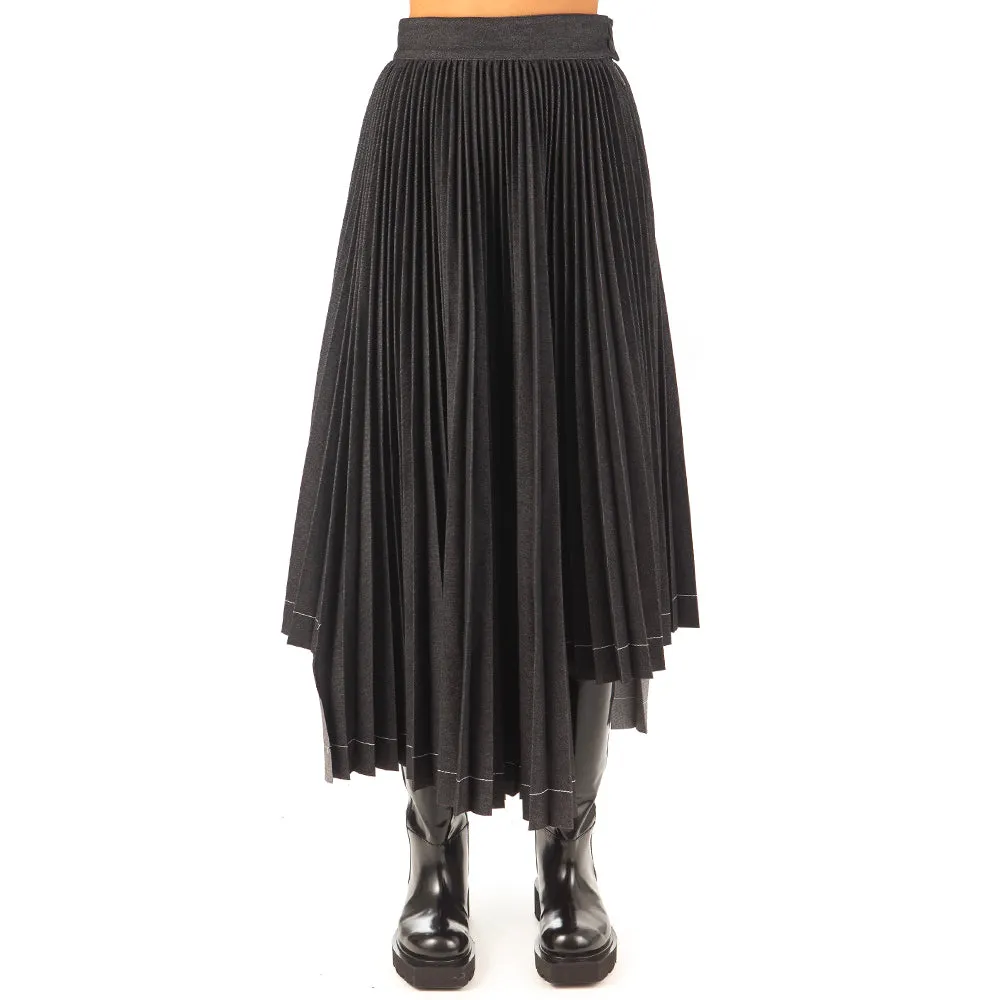 Plisse Skirt Skirt Black