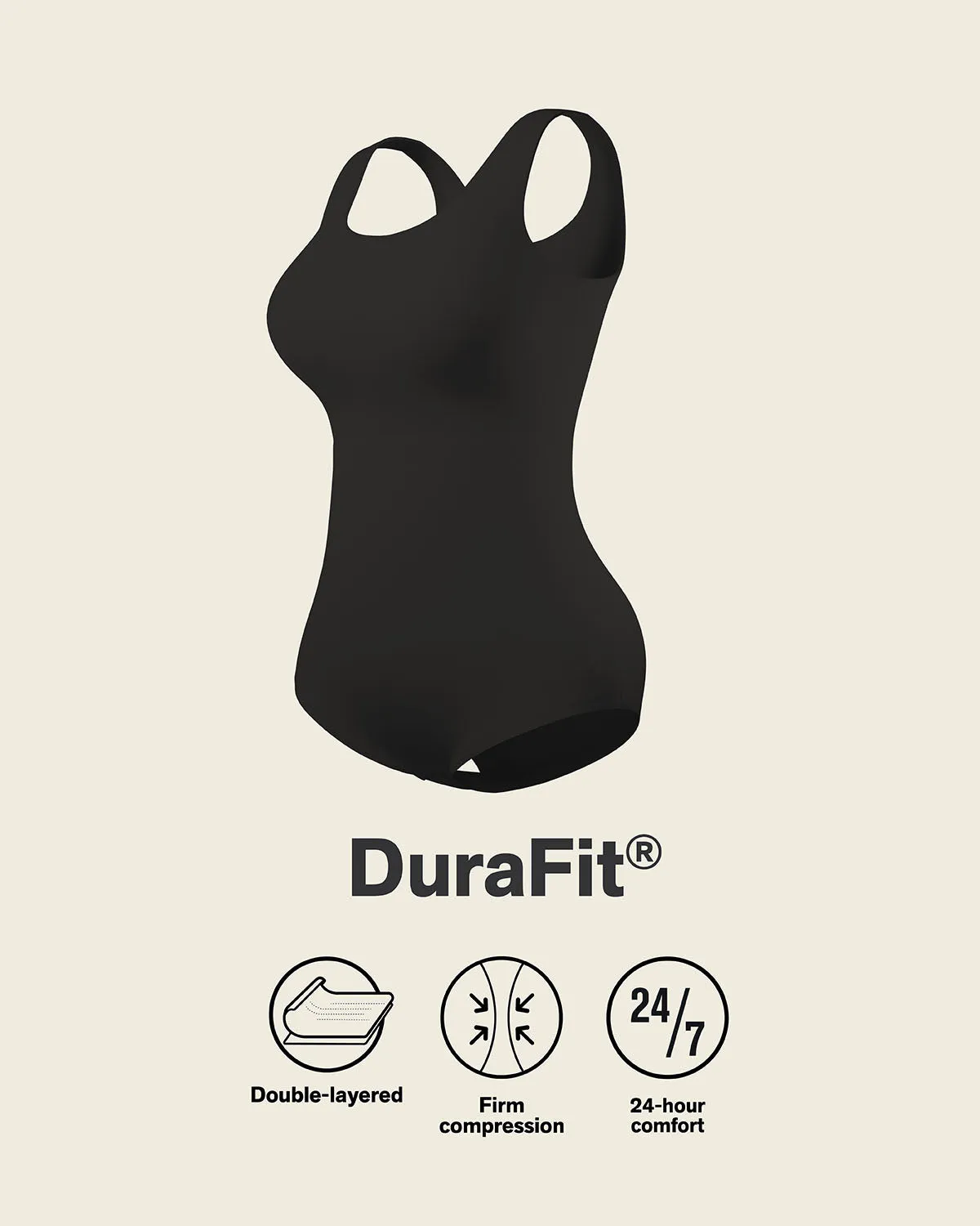 Plunge Classic Sleeveless Shaper Bodysuit