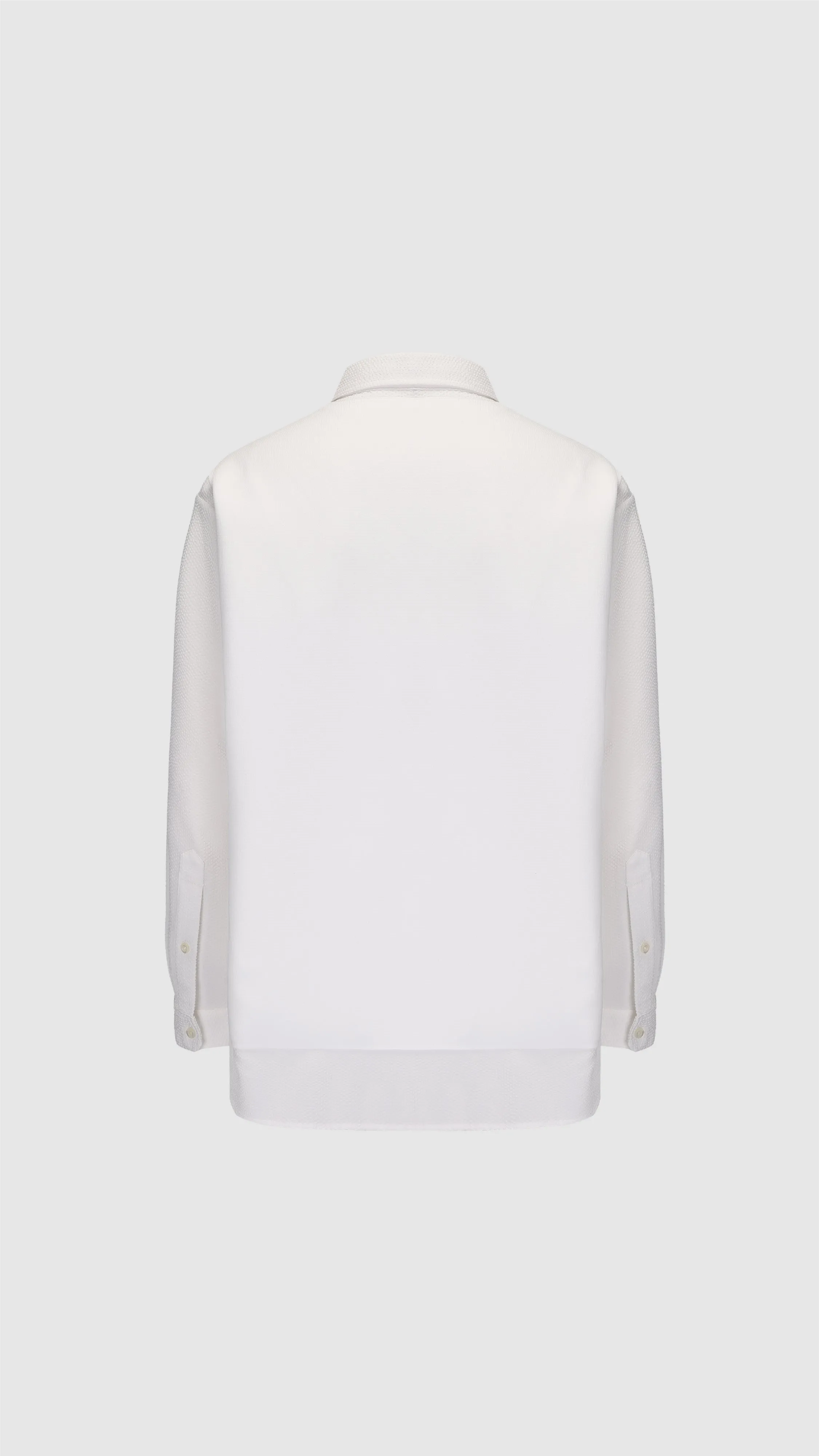 Polyester Business Knit Blocking Shirt