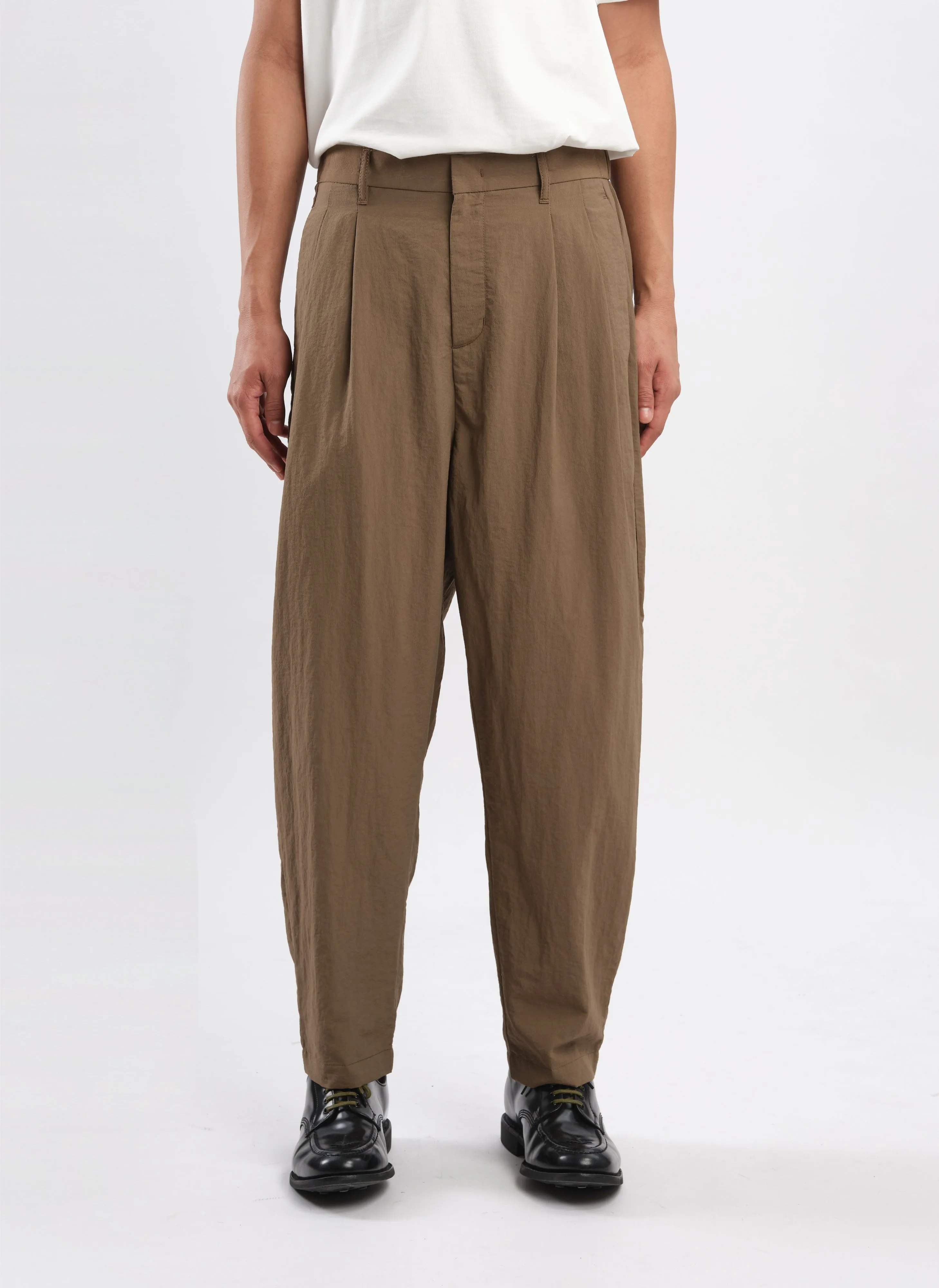 Polyester Rayon Business Resort Wide Tapered Pants (P-12)