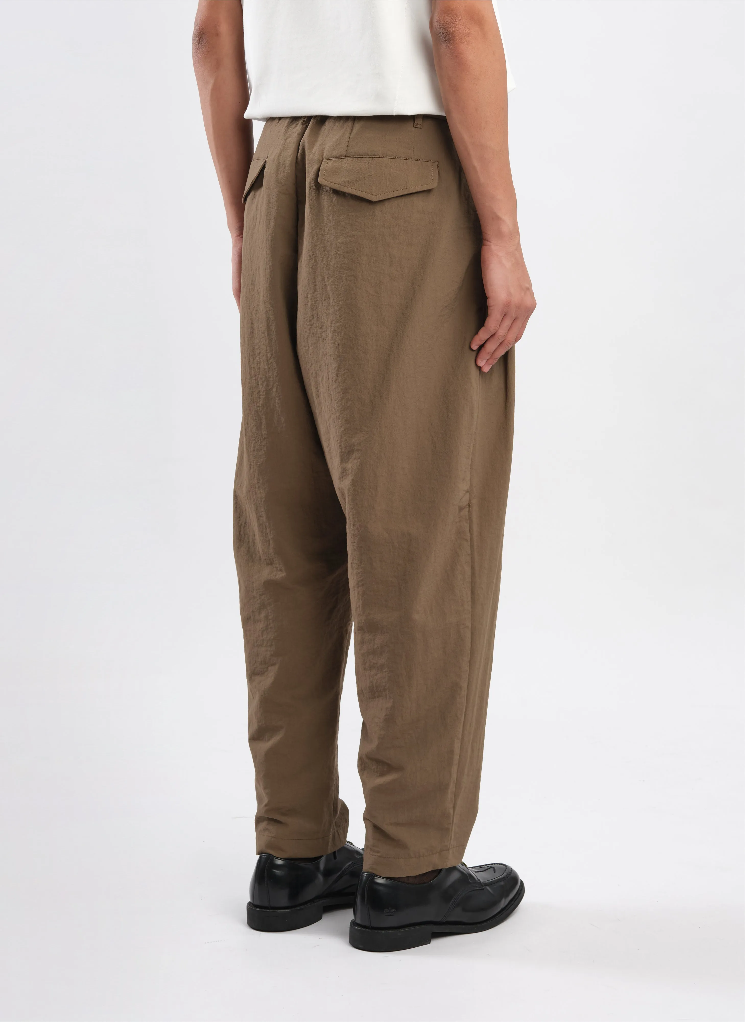 Polyester Rayon Business Resort Wide Tapered Pants (P-12)