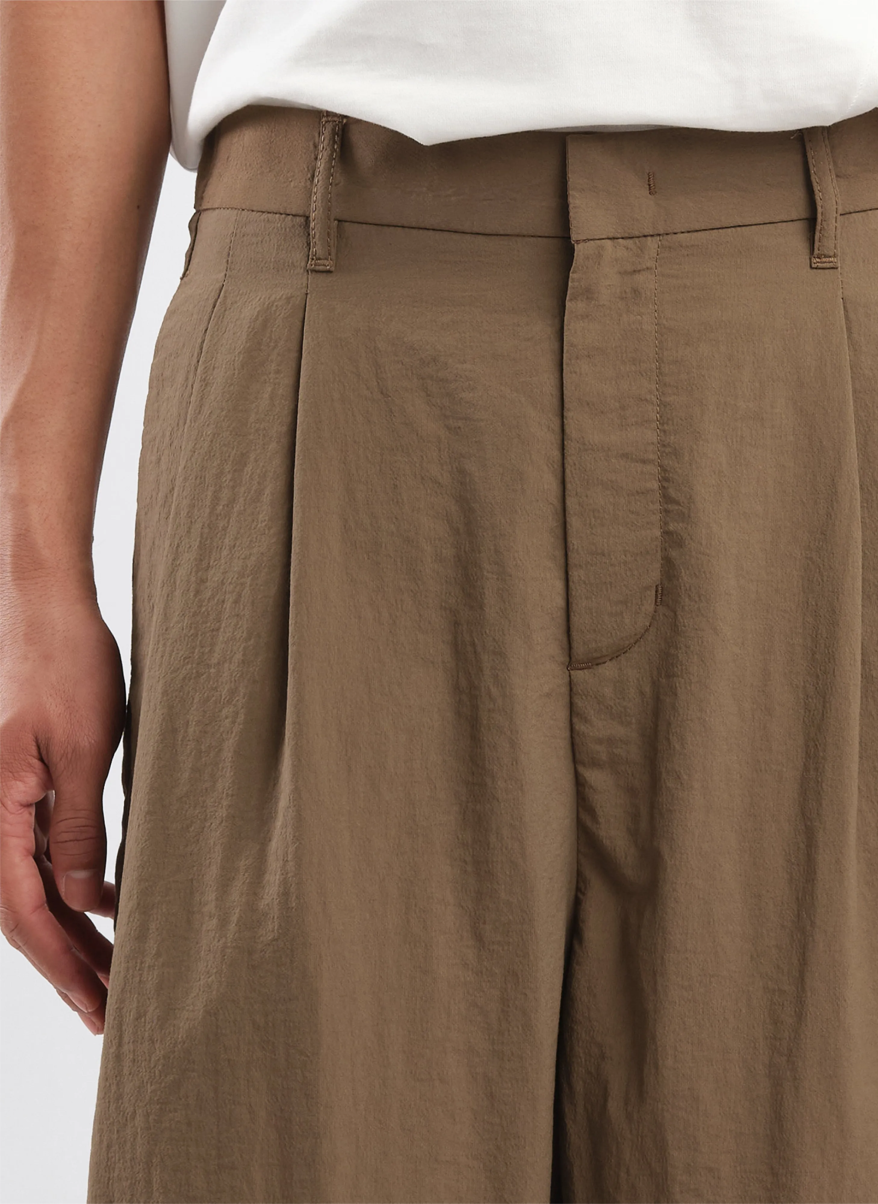 Polyester Rayon Business Resort Wide Tapered Pants (P-12)