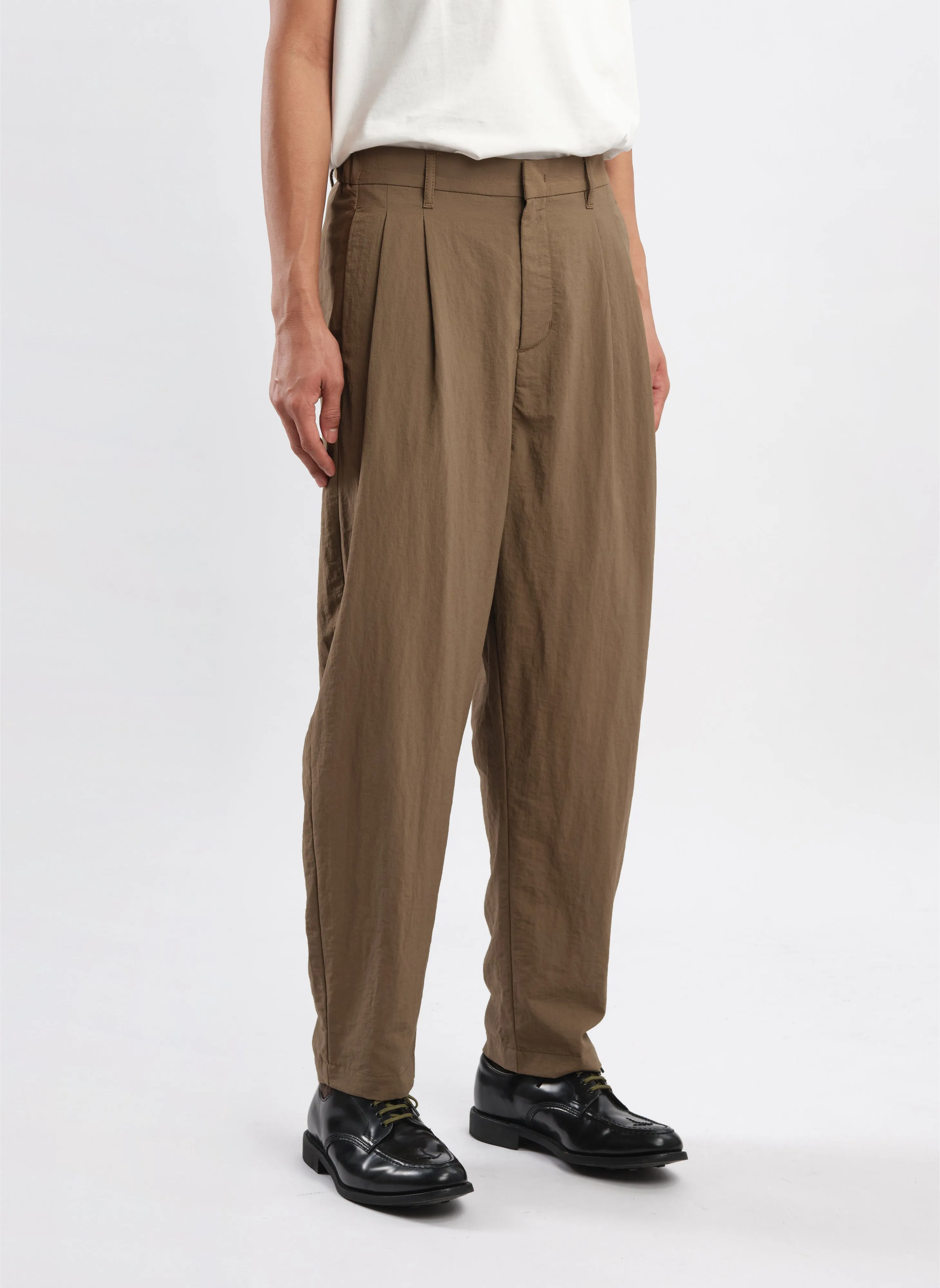 Polyester Rayon Business Resort Wide Tapered Pants (P-12)