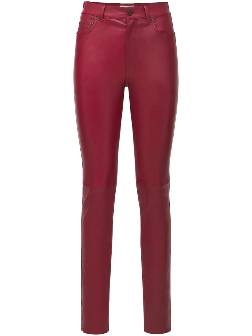 Saint Laurent High-Waisted Leather Pants