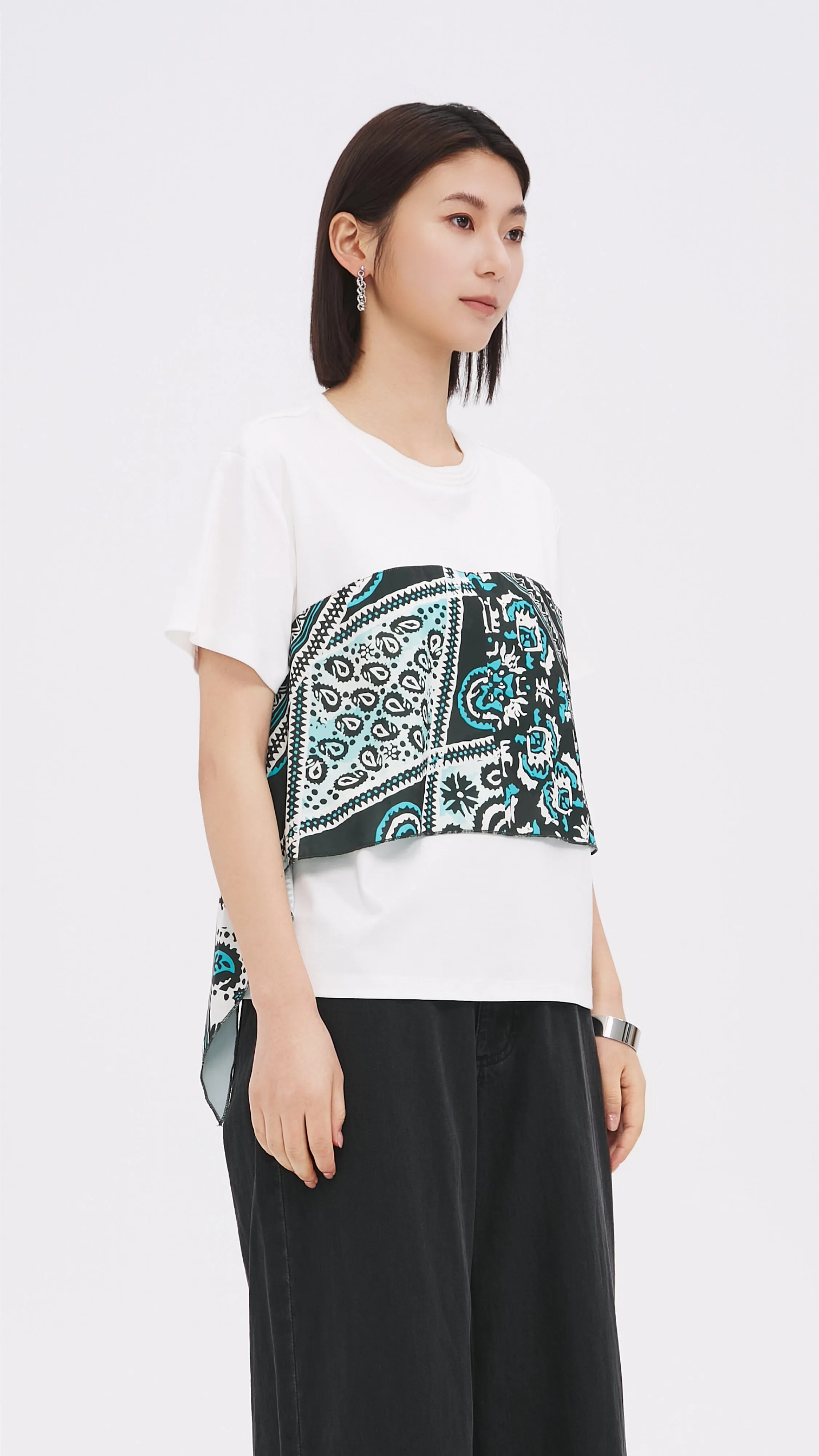 Scarf Print Tee