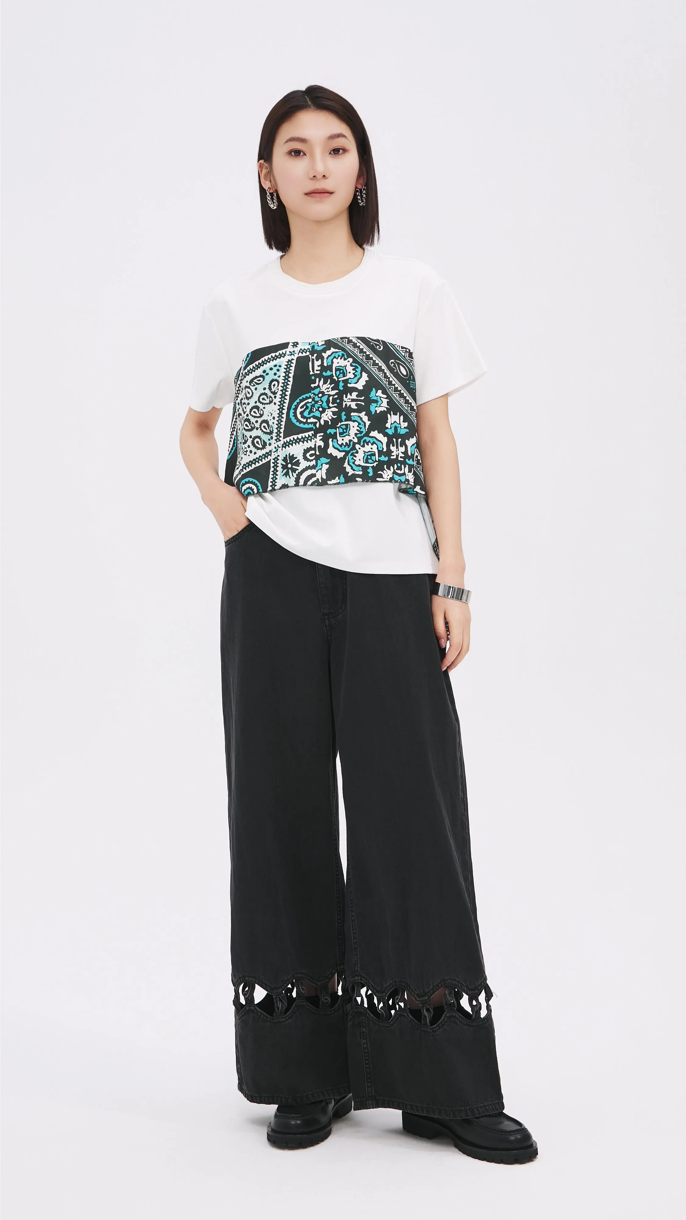 Scarf Print Tee