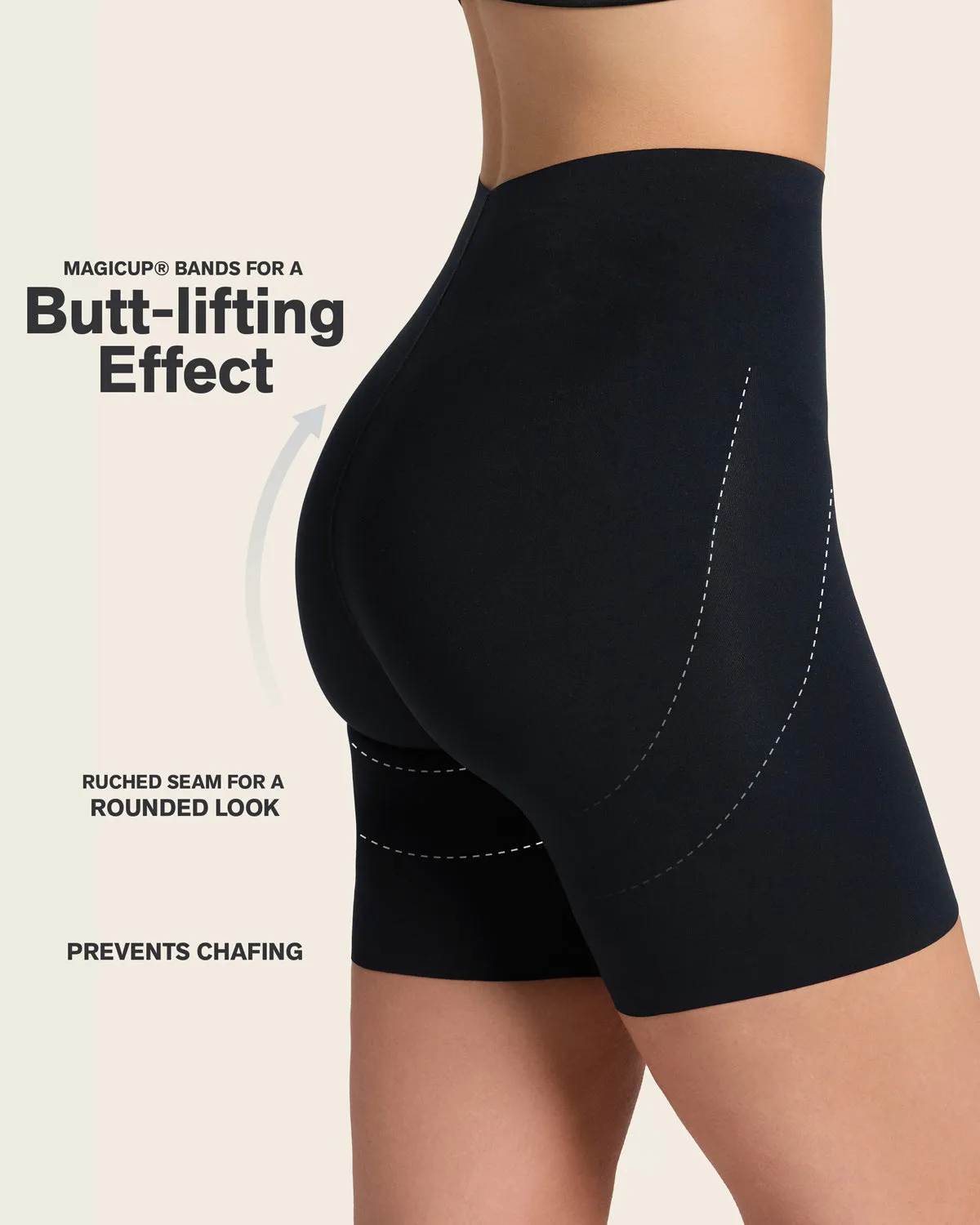 Seamless Butt Lifter Shaper Short