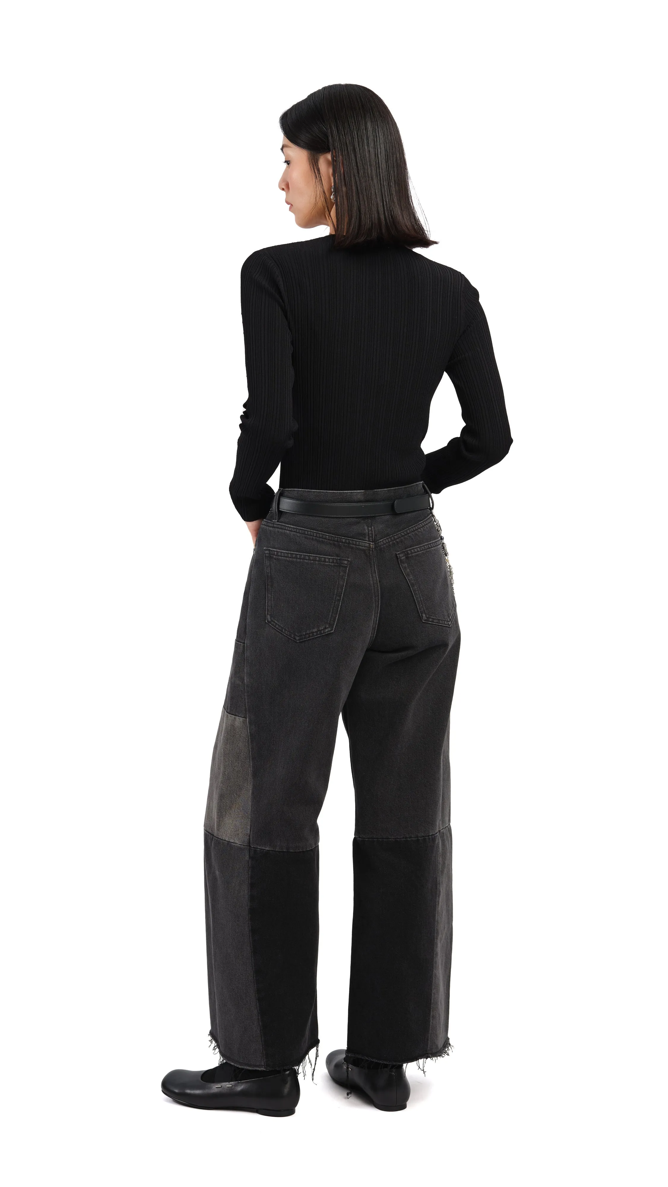 Slash Cut-Out Sweater