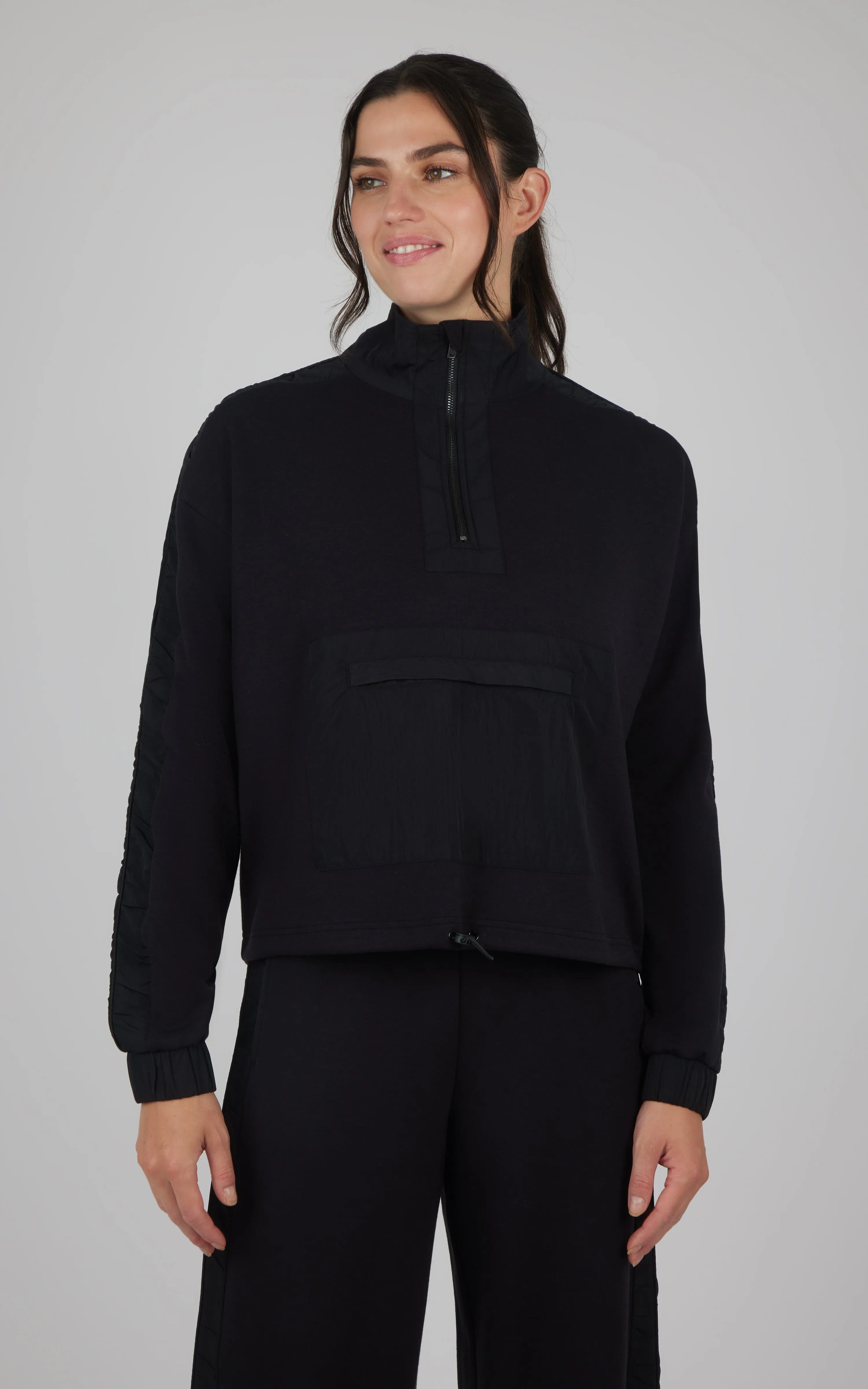 Softlite Half Zip with Contrast Paneling