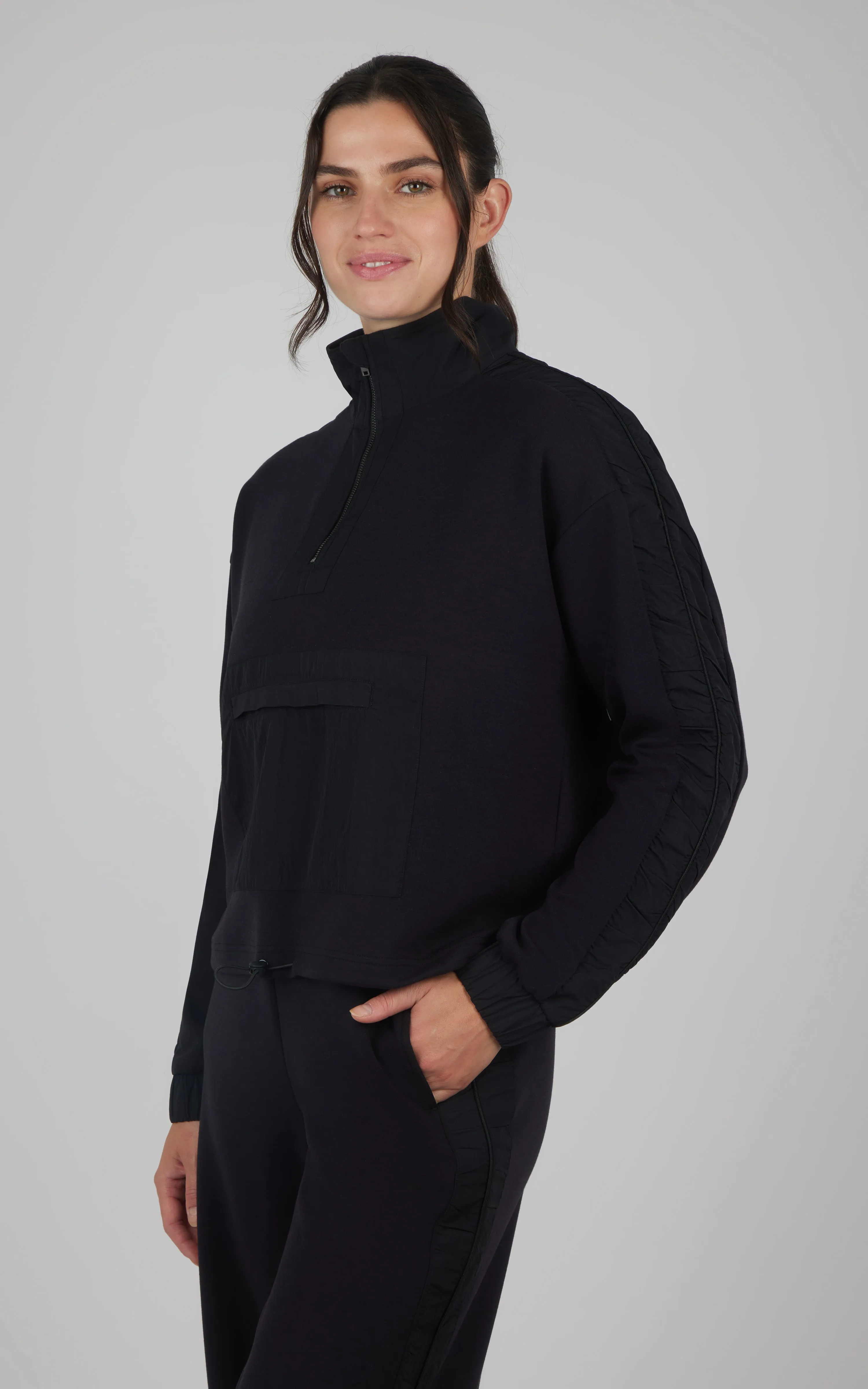 Softlite Half Zip with Contrast Paneling