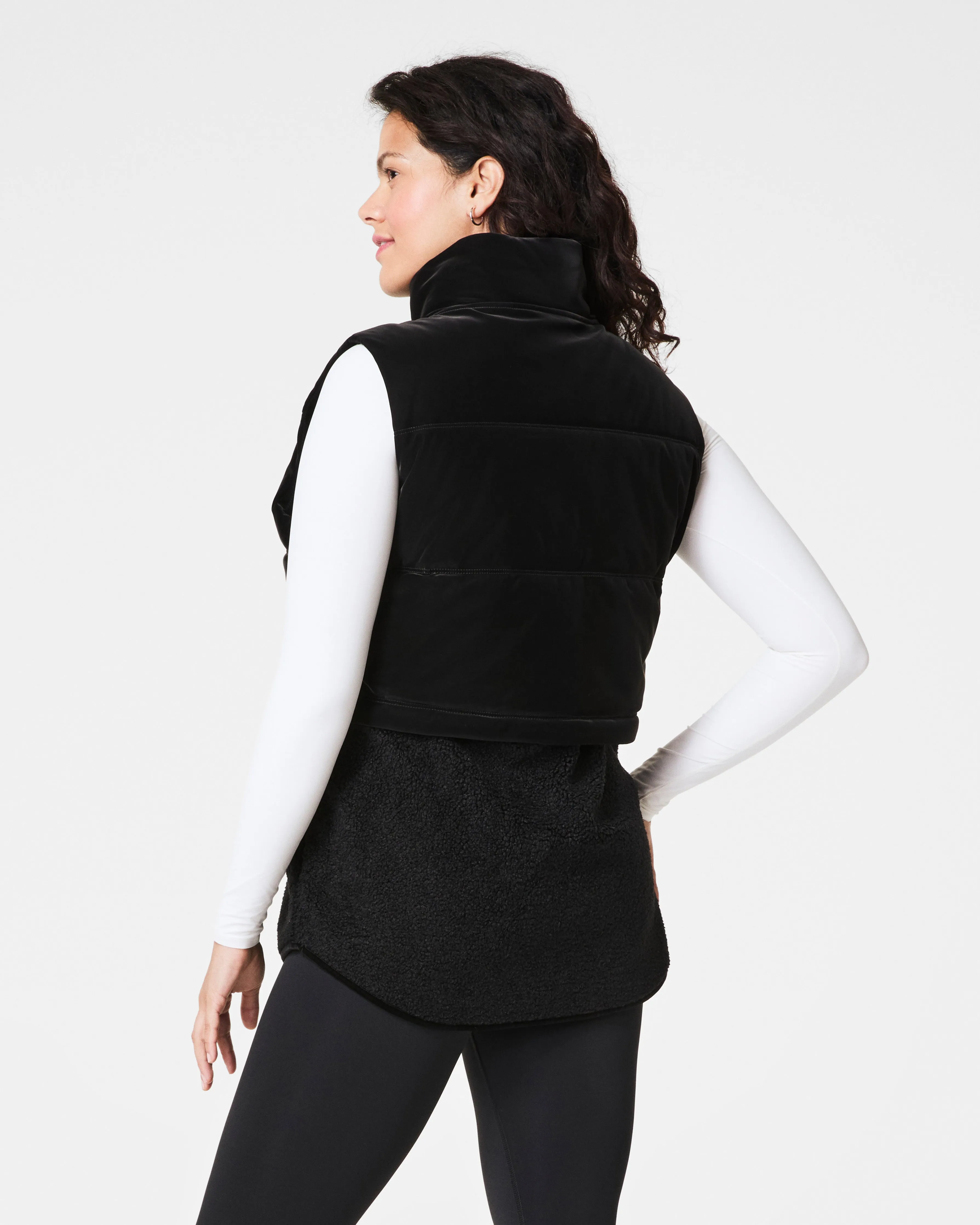 SPANX® Two-In-One Velour Fleece Vest