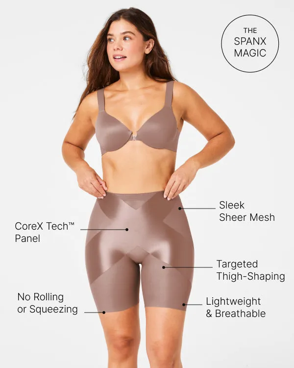 SPANXshape™ Satin-X™ Mid-Thigh Short