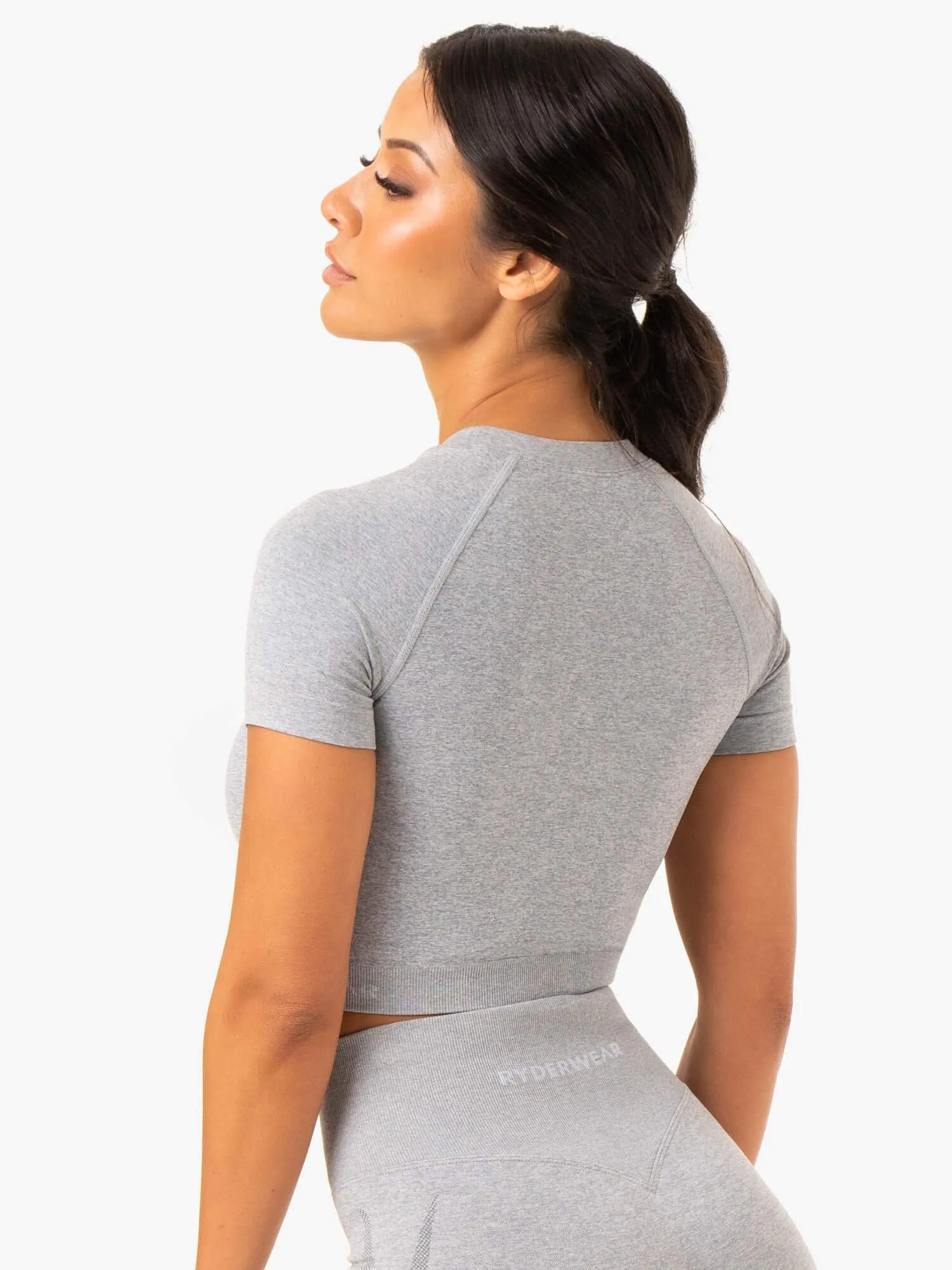 Staples Seamless T-Shirt - Grey Marl