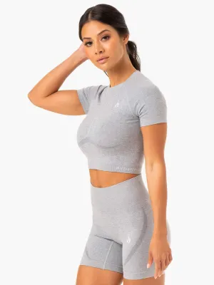 Staples Seamless T-Shirt - Grey Marl
