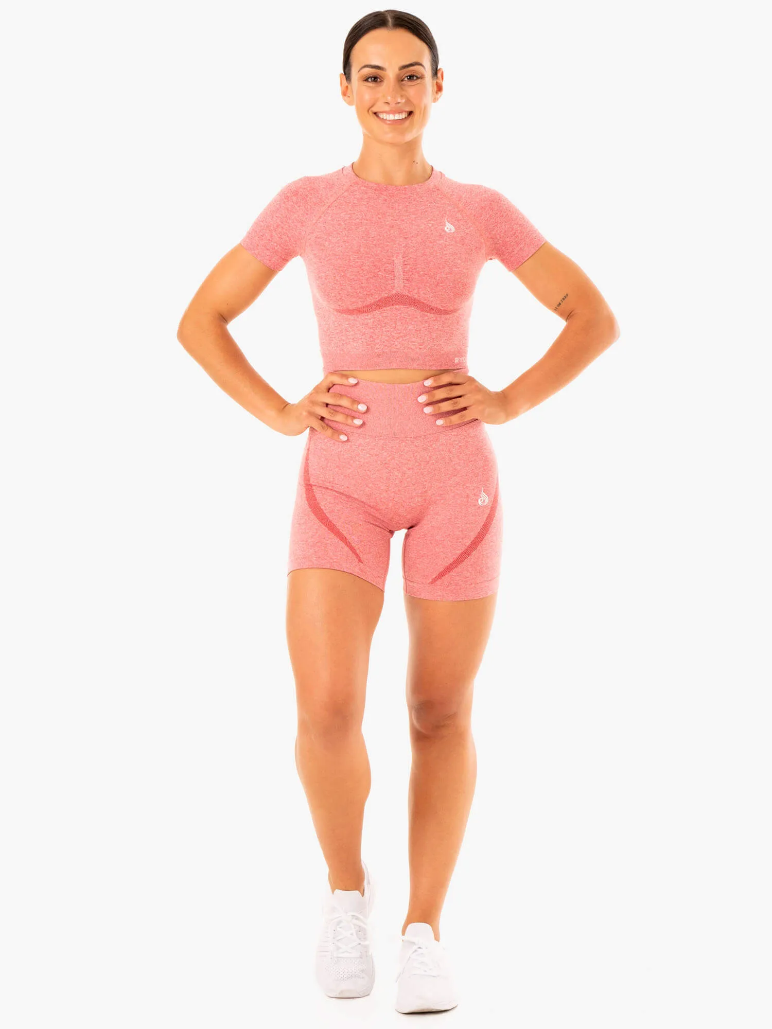 Staples Seamless T-Shirt - Pink Marl