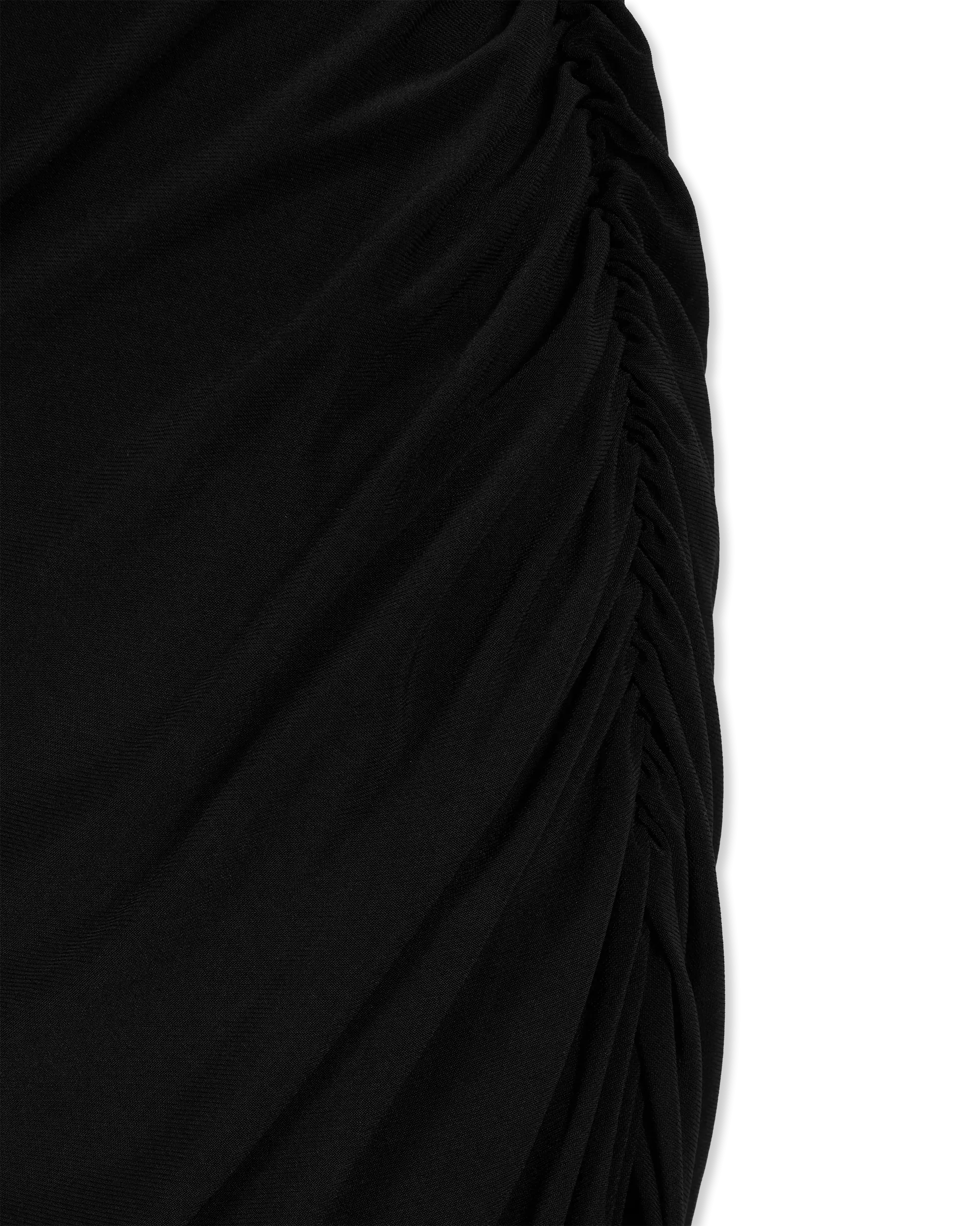 Strapless Side Drape Gown