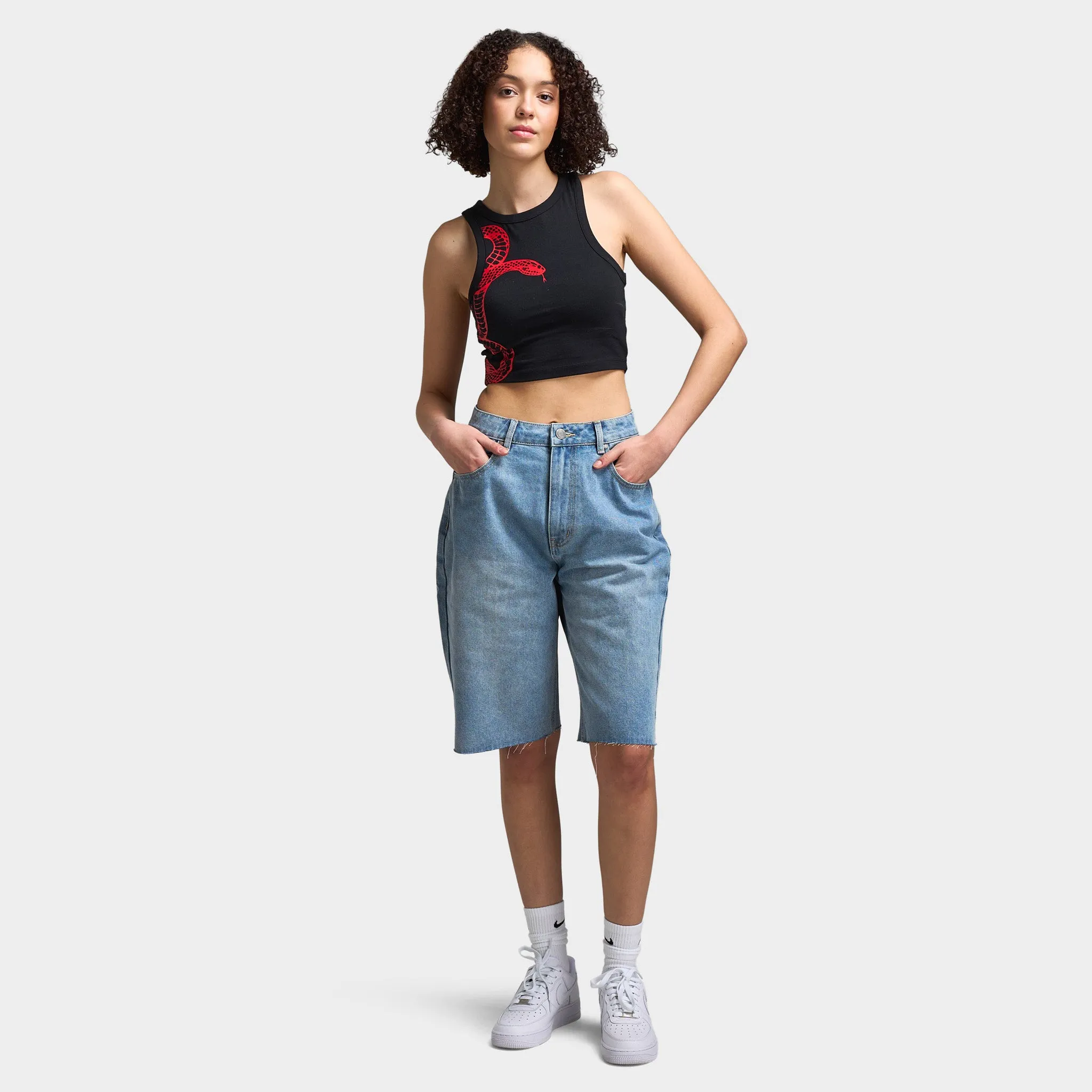 Supply & Demand Womens' Bleek Denim Shorts / Light Wash Denim