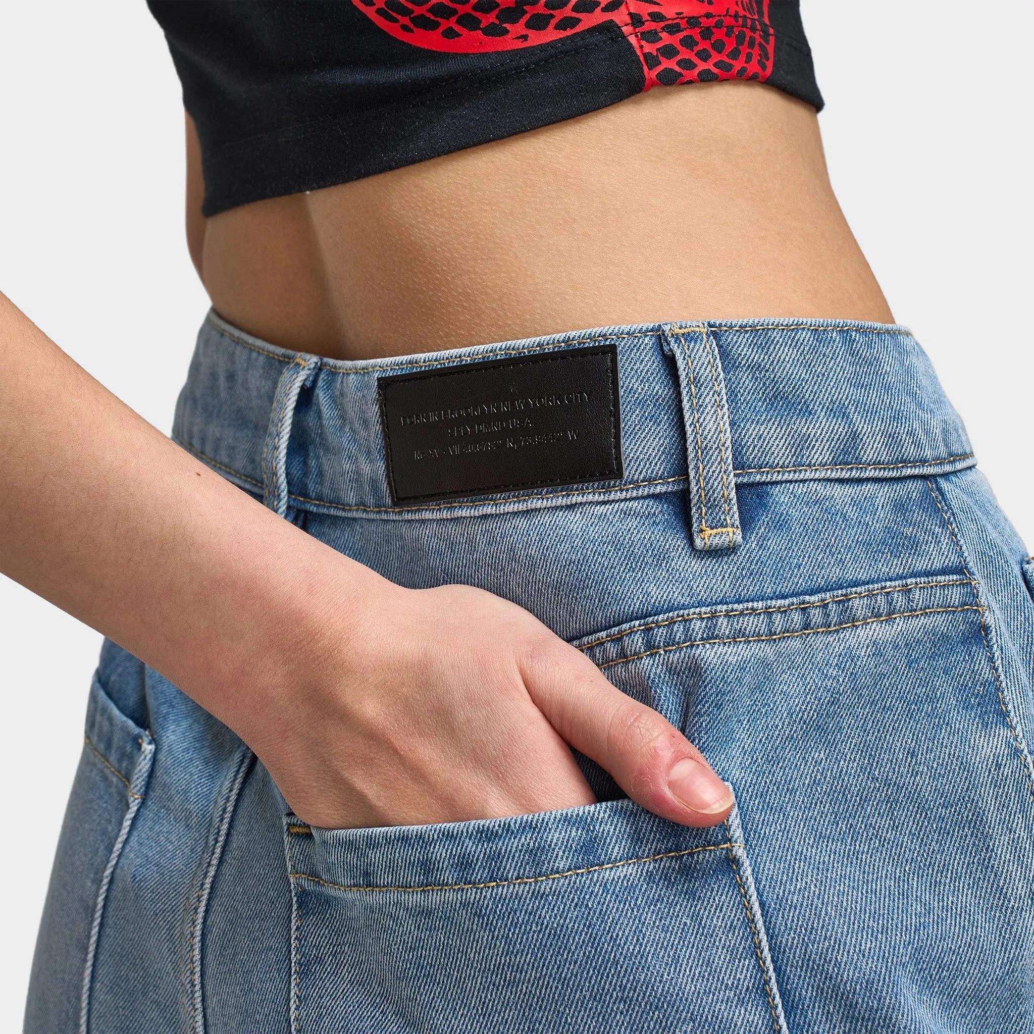 Supply & Demand Womens' Bleek Denim Shorts / Light Wash Denim