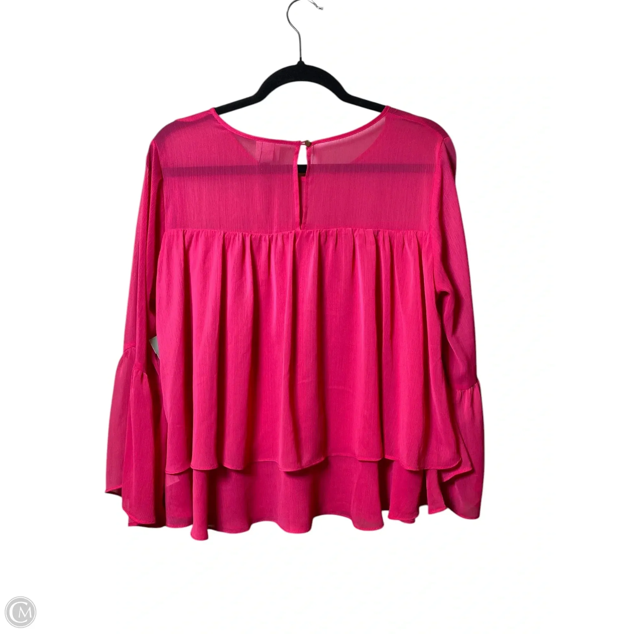 Top Long Sleeve By A New Day In Pink, Size: M
