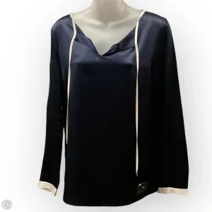 Top Long Sleeve By Brooks Brothers In Blue & White, Size: 4