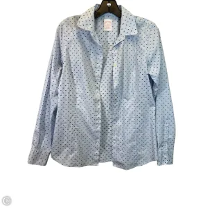 Top Long Sleeve By Brooks Brothers In Blue, Size: S