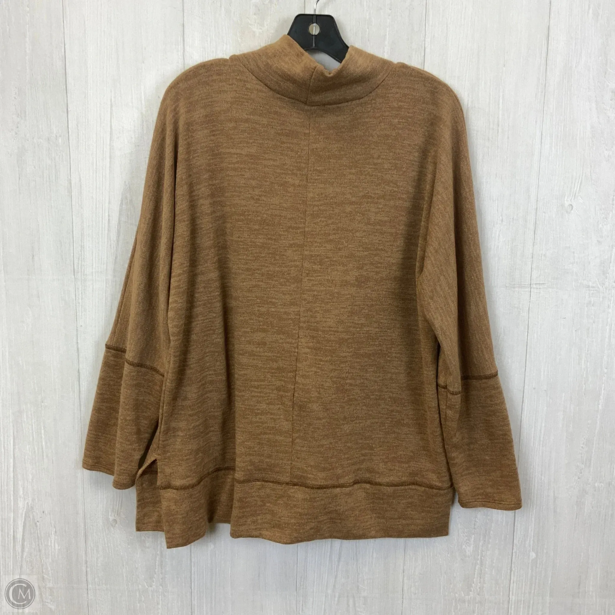 Top Long Sleeve By Clothes Mentor In Tan, Size: L