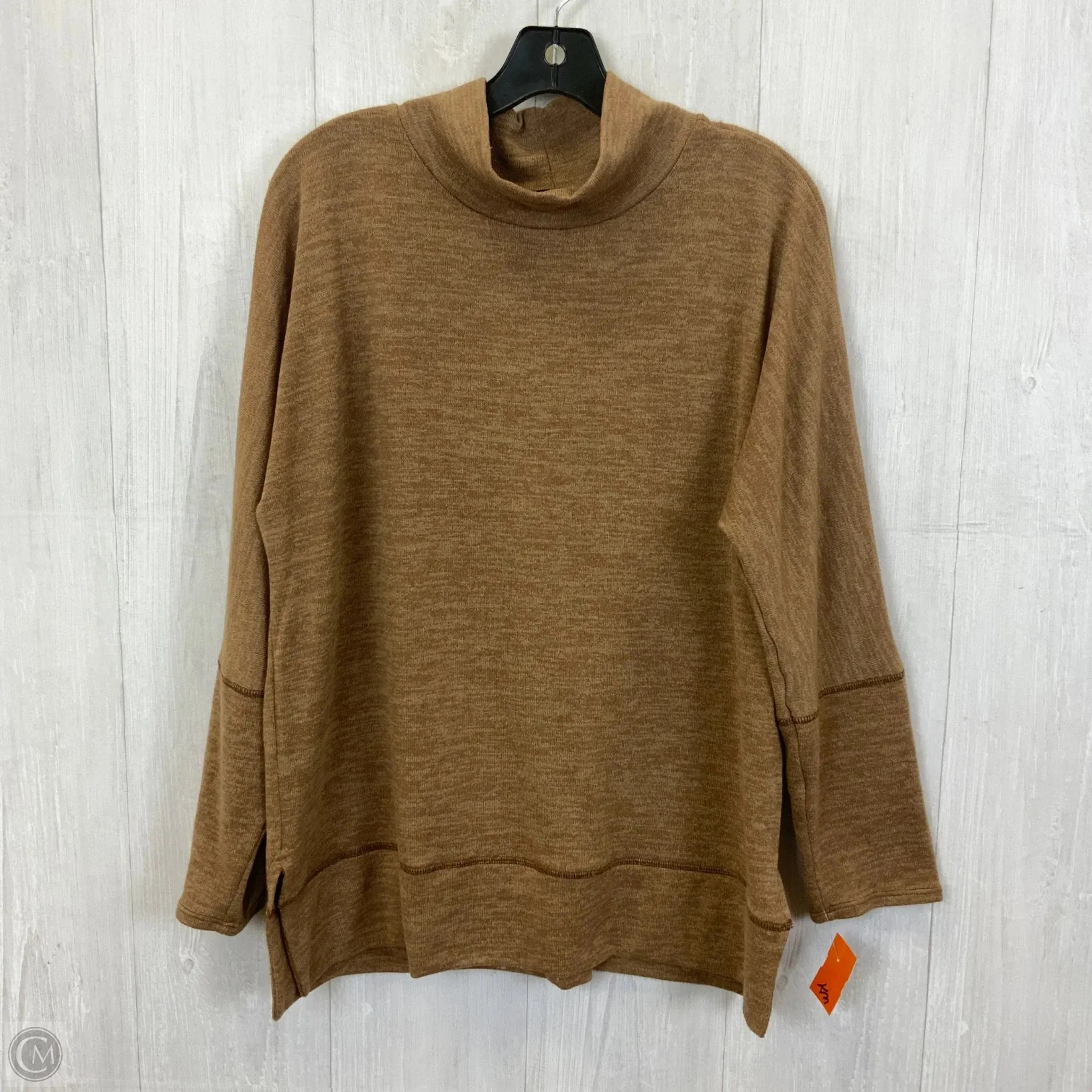 Top Long Sleeve By Clothes Mentor In Tan, Size: L