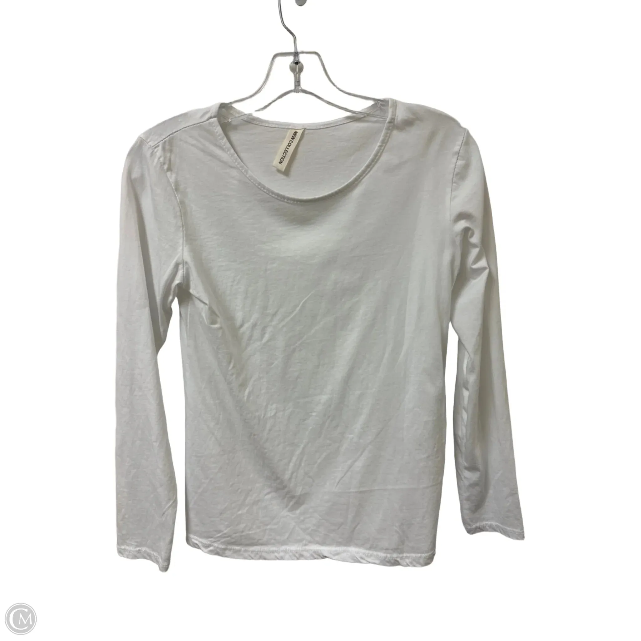 Top Long Sleeve By Clothes Mentor In White, Size: S