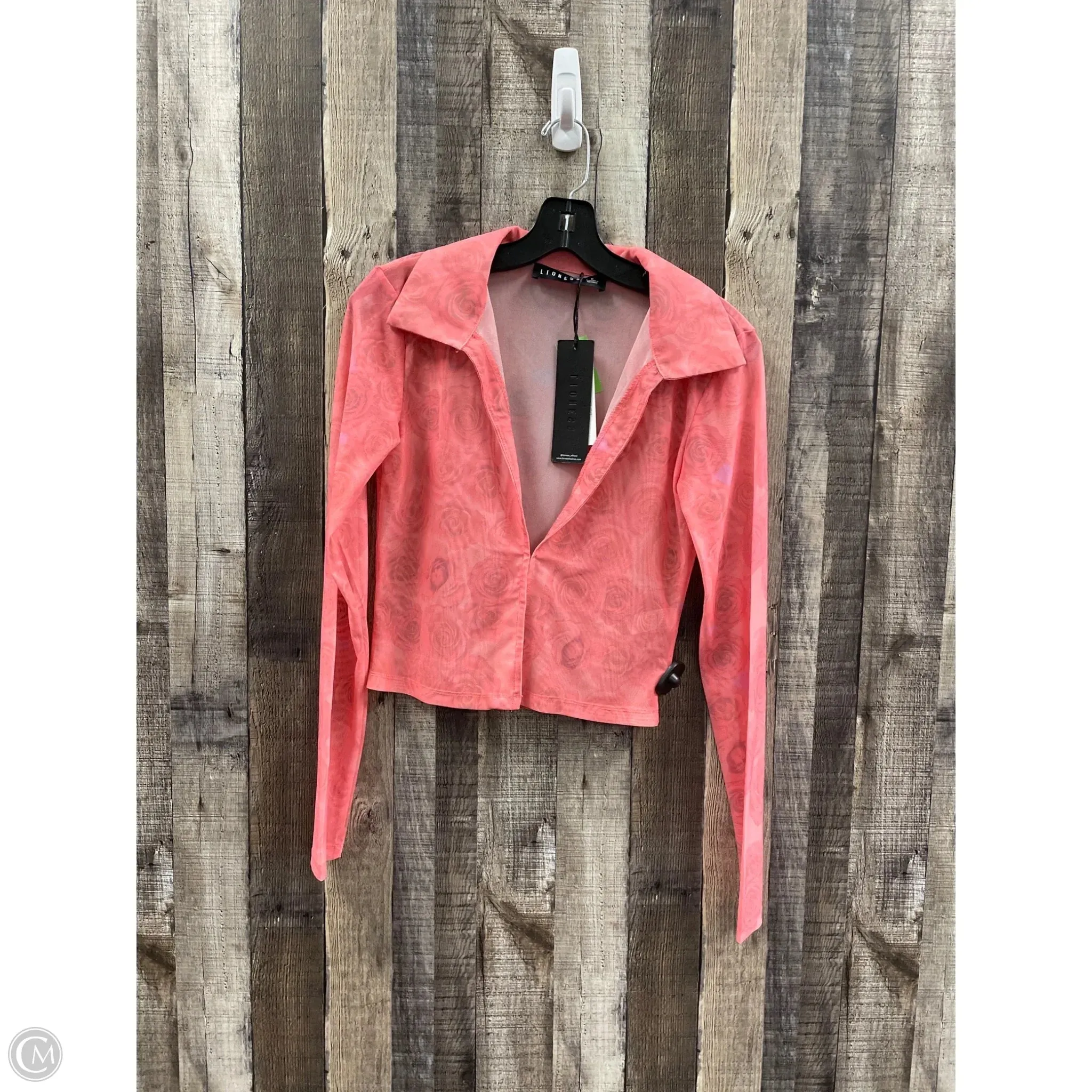 Top Long Sleeve By Cmf In Pink, Size: S